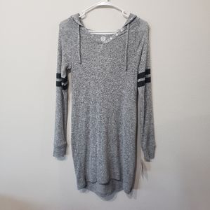 LS Hooded Sporty Cozy Dress